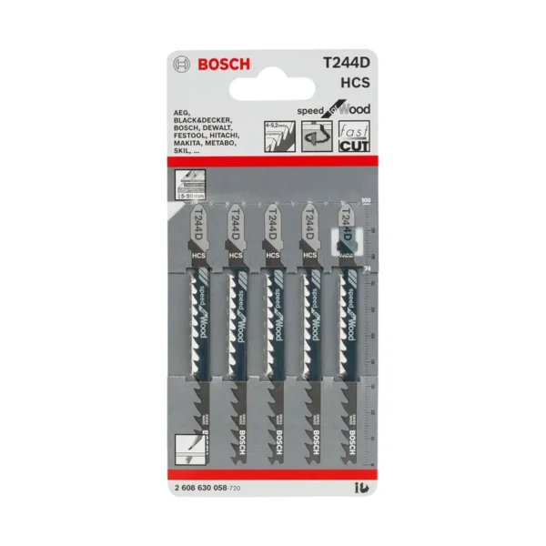 Bosch 2608630058 brzeszczot do wyrzynarki T244D 5SZT