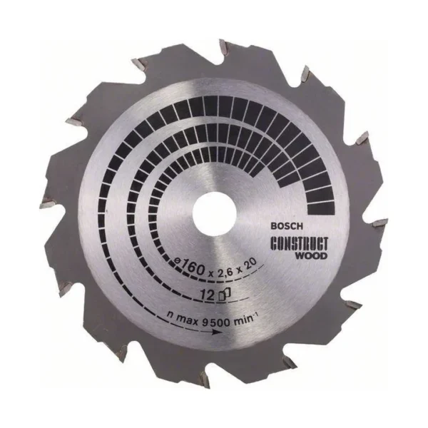 Bosch 2608640630 piła tarczowa h construct WOOD 160×2,6×20/16Z12 Bosch 2608640630 piła tarczowa h construct WOOD 160×2,6×20/16Z12