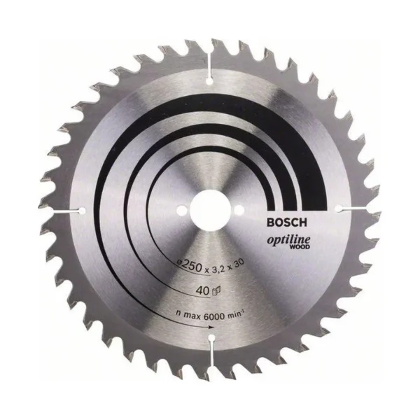 Bosch 2608640728 piła tarczowa-h optiline WOOD 250×3,2×30/Z40 Bosch 2608640728 piła tarczowa-h optiline WOOD 250×3,2×30/Z40