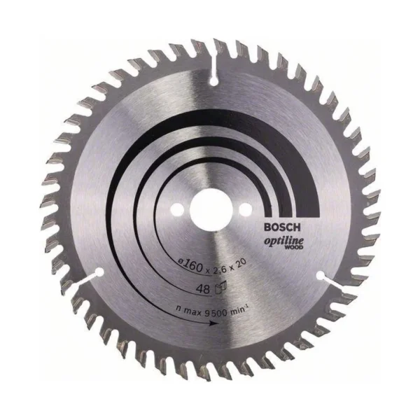 Bosch 2608640732 piła tarczowa-h optiline WOOD 160×2.6×20/16Z48