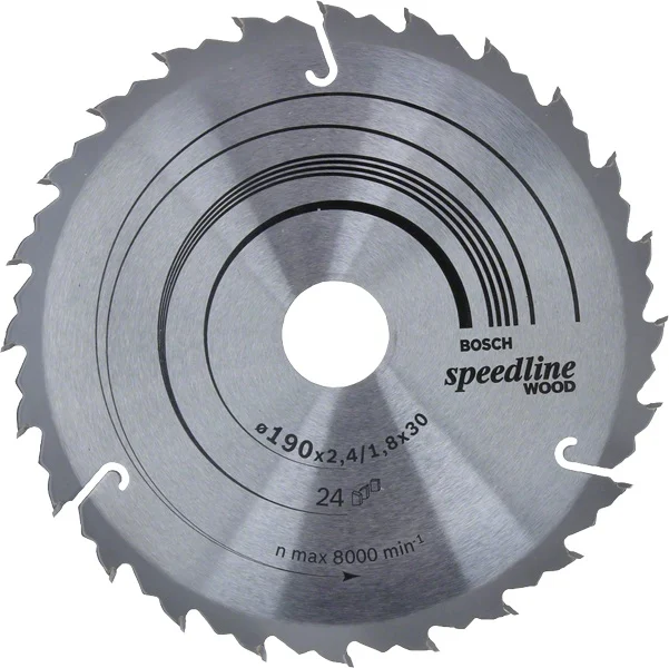 Bosch 2608640801 piła tarczowa h speedline 190×2,6×30Z24