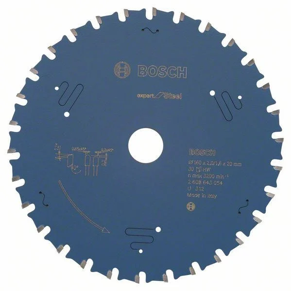 Bosch 2608643054 piła tarczowa exp / steel 160×20×30Z