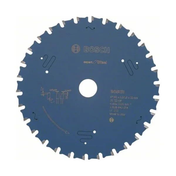 Bosch 2608643054 piła tarczowa exp / steel 160×20×30Z