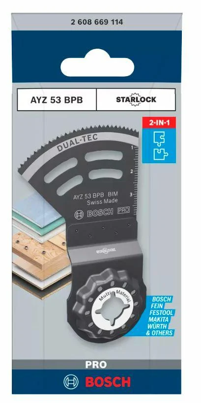 Bosch 2608669114 mt brzeszczot wielofunkcyjny PRO AYZ 53 BPB 53 x 40 mm Bosch 2608669114 mt brzeszczot wielofunkcyjny PRO AYZ 53 BPB 53 x 40 mm