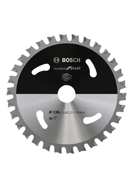 Bosch 2608837746 piła tarczowa standard STAL 136×20×30z ACCU
