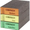 Bosch EXPERT gąbki szlifierskie, zestaw 3 szt. (średnia/drobna/bardzo drobna)