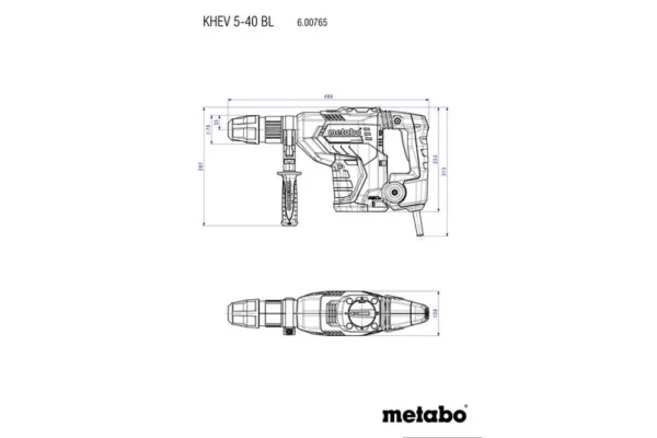 Metabo 600765500 młot udarowy obrotowy SDS-max KHEV 5-40 BL
