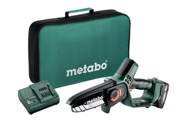 Metabo 600856500 pilarka łańcuchowa akumulatorowa 15 cm MS 18 LTX 1×2,0 Ah