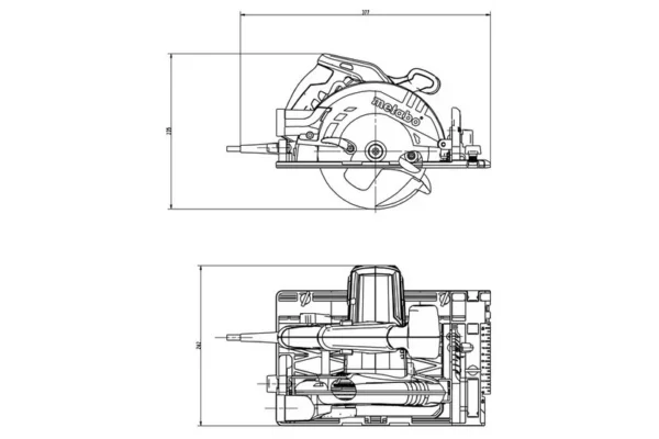 Metabo 600955000 pilarka tarczowa KS 55 FS 1200 W
