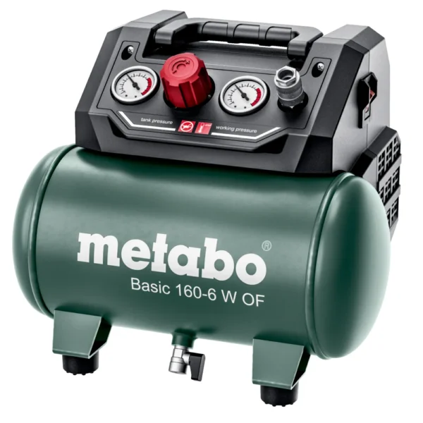 Metabo Basic 160-6 W OF sprężarka bezolejowa 6 l 8 bar Metabo Basic 160-6 W OF sprężarka bezolejowa 6 l 8 bar