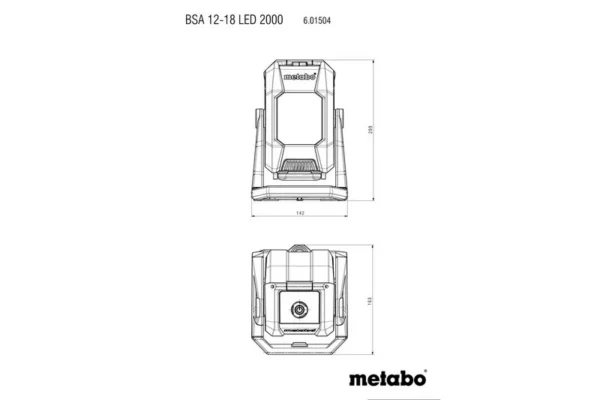 Metabo 601504850 lampa budowlana BSA 12-18 LED 2000