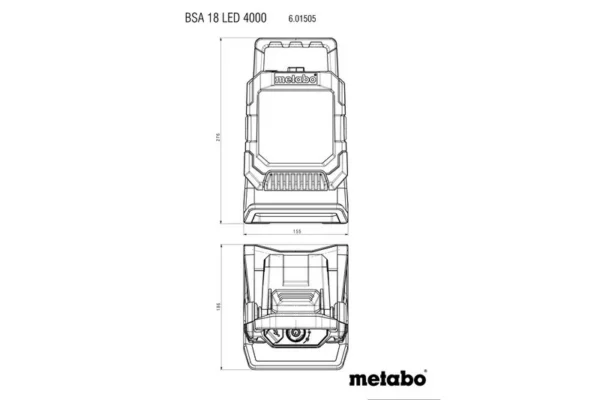 Metabo 601505850 lampa budowlana BSA 18 LED 4000