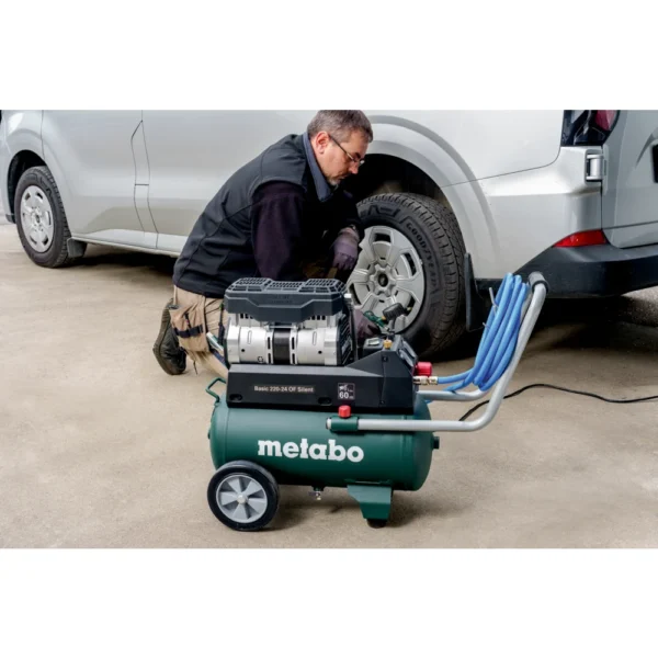 Metabo Basic 220-24 OF Silent kompresor bezolejowy 24 l 8 bar