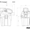 Metabo 602028850 odkurzacz akumulatorowy AS 18 L pc compact
