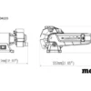 Metabo 604220000 szlifierka taśmowa BS 200 PLUS 600 W