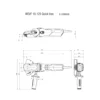 Metabo 613080000 szlifierka kątowa z płaską głowicą WEVF 10-125 Quick Inox