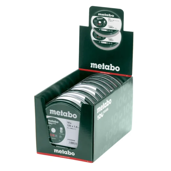 Metabo tarcze tnące Inox 125 × 1,0 × 22,23 mm – 10 szt.