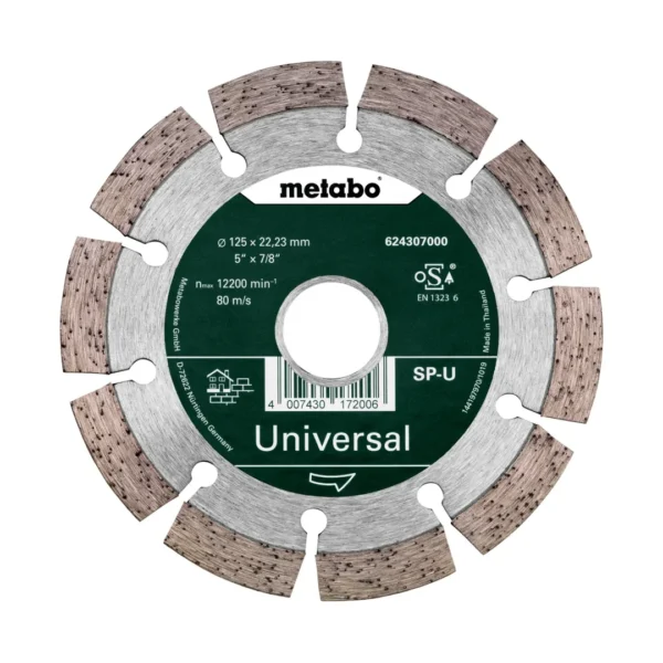 Metabo tarcza diamentowa segmentowa do betonu 125 × 22,23 mm