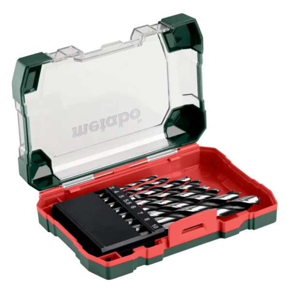 Metabo zestaw wierteł do drewna 3–10 mm, 8 szt.