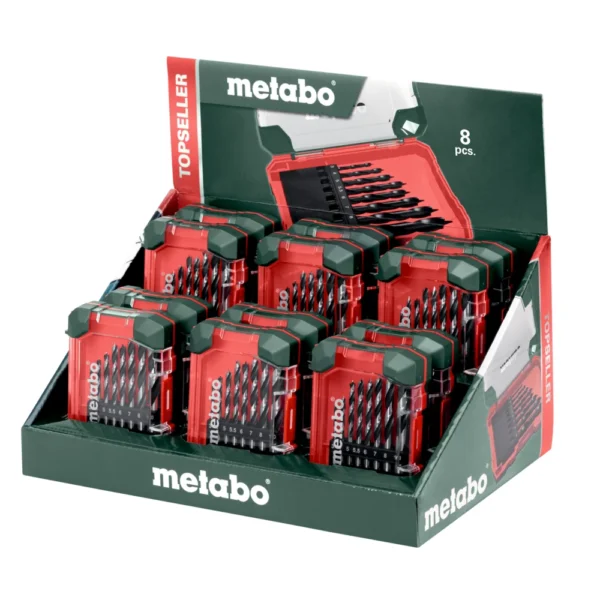 Metabo zestaw wierteł do drewna 3–10 mm, 8 szt.