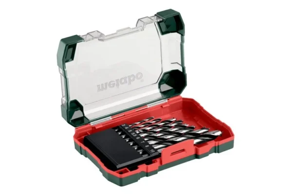Metabo zestaw wierteł do drewna 3–10 mm, 8 szt.