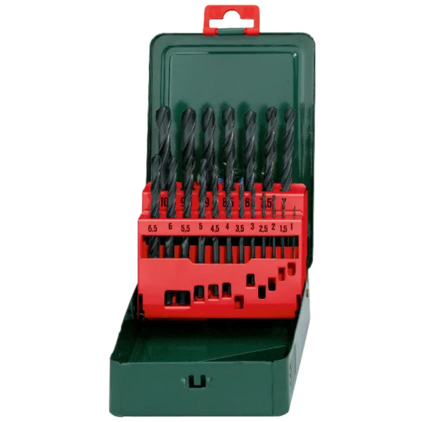 Metabo zestaw wierteł do metalu HSS-R 1–10 mm, 19 szt.