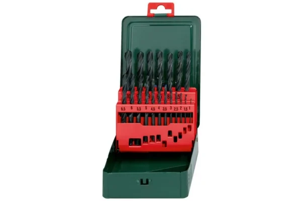 Metabo zestaw wierteł do metalu HSS-R 1–10 mm, 19 szt.