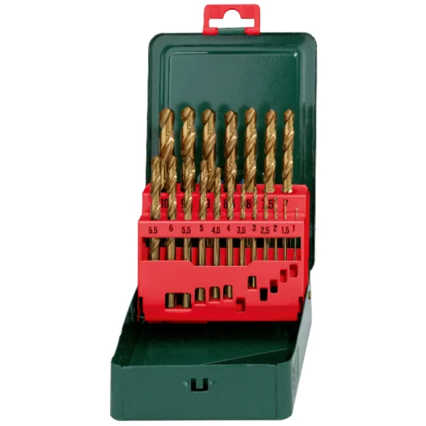 Metabo 627156000 zestaw wierteł HSS-TiN 19cz. 1- 10 mm