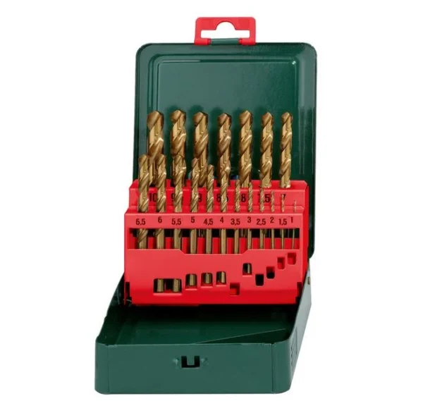 Metabo 627156000 zestaw wierteł HSS-TiN 19cz. 1- 10 mm