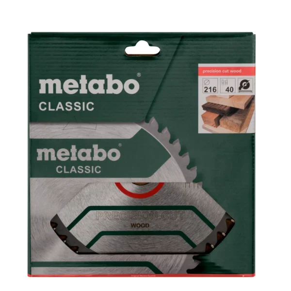 Metabo Precision Cut Wood tarcza 216 × 30 mm, 40 zębów