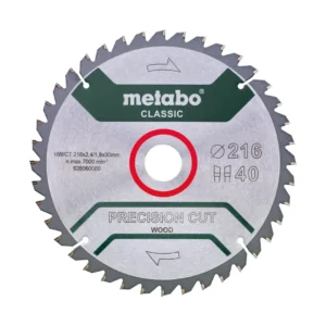 Metabo Precision Cut Wood tarcza 216 × 30 mm, 40 zębów