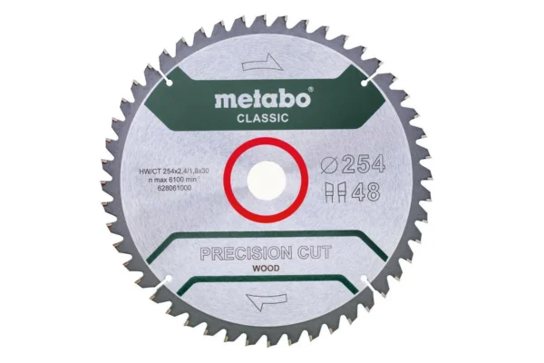 Metabo 628061000 piła tarczowa hw / ct 254×30×48Z