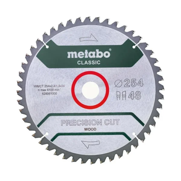 Metabo 628061000 piła tarczowa hw / ct 254×30×48Z