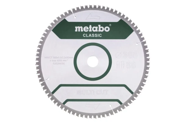 Metabo 628286000 piła tarczowa fz / tz 305×30×80z
