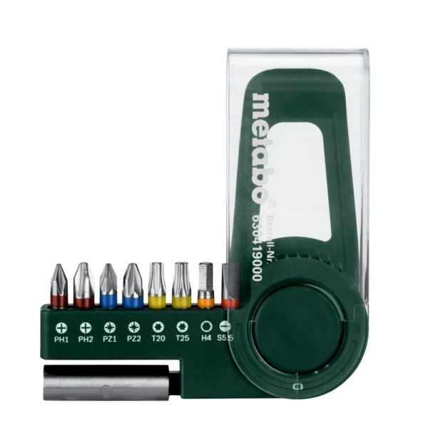 Metabo zestaw bitów SP 9 el. z uchwytem magnetycznym Metabo zestaw bitów SP 9 el. z uchwytem magnetycznym