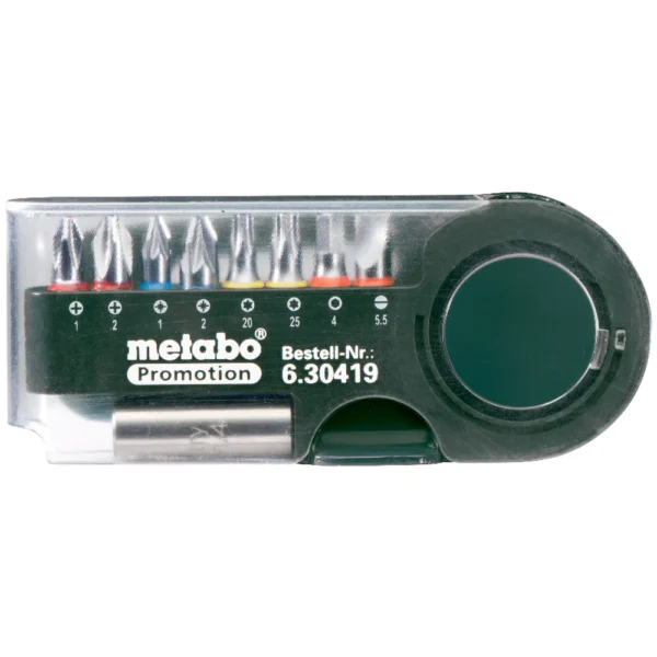 Metabo zestaw bitów SP 9 el. z uchwytem magnetycznym Metabo zestaw bitów SP 9 el. z uchwytem magnetycznym