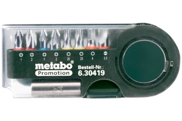 Metabo zestaw bitów SP 9 el. z uchwytem magnetycznym Metabo zestaw bitów SP 9 el. z uchwytem magnetycznym