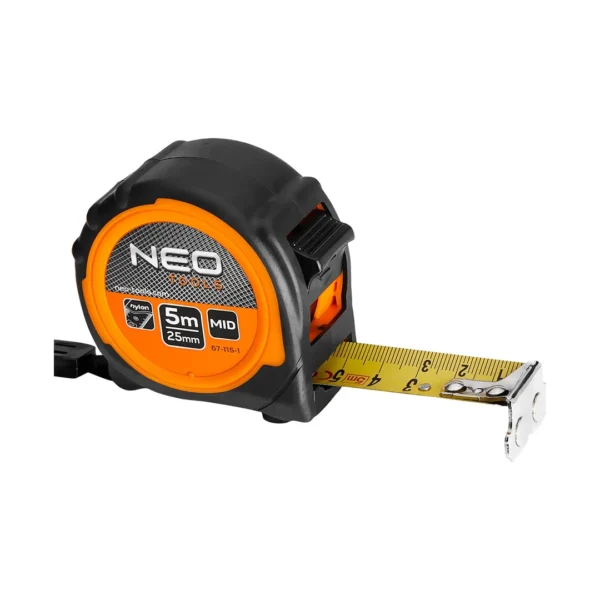 NEO TOOLS miara zwijana stalowa 5 m × 25 mm z magnesem NEO TOOLS miara zwijana stalowa 5 m × 25 mm z magnesem