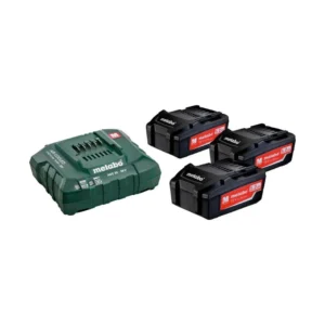 Metabo 685048000 zestaw 3× akumulator 18V 5,2 Ah + ładowarka ASC 30-36