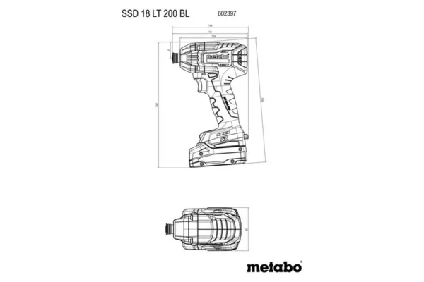 Metabo 685196000 zestaw combo 18 V BS 18 LT BL + SSD 18 LT 200 BL 2×5,2 Ah Metabo 685196000 zestaw combo 18 V BS 18 LT BL + SSD 18 LT 200 BL 2×5,2 Ah