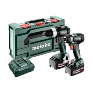 Metabo 685196000 zestaw combo 18 V BS 18 LT BL + SSD 18 LT 200 BL 2×5,2 Ah