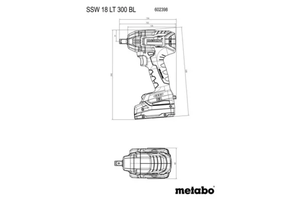 Metabo 685203000 zestaw combo 18 V BS 18 LT BL + SSW 18 LT 300 BL 2×5,2 Ah Metabo 685203000 zestaw combo 18 V BS 18 LT BL + SSW 18 LT 300 BL 2×5,2 Ah