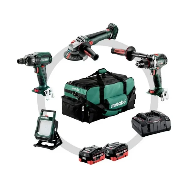 Metabo 685209000 zestaw combo 18 V bs+ssw+wbq+bsa 2×10,0 Ah