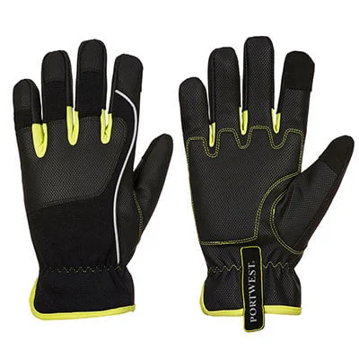 Portwest A771 Rękawica PW3 Tradesman Black/Yellow M