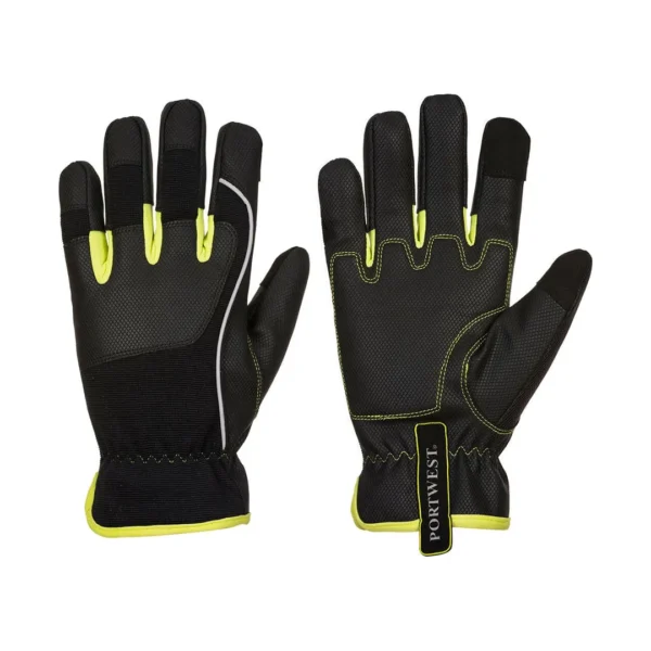 Portwest A771 Rękawica PW3 Tradesman Black/Yellow M