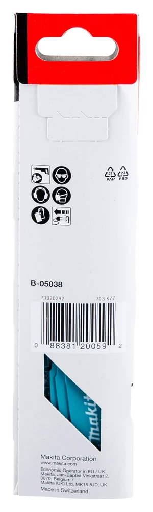 Makita B-05038 brzeszczot do pił szablastych BIM 152×0,9 mm /5szt. metal, pvc (fast)