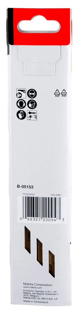 Makita B-05153 brzeszczot do pił szablastych HCS 203×1,0 mm /5szt. drewno (fast)