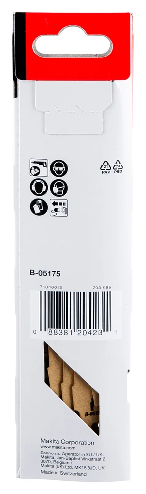 Makita B-05175 brzeszczot do pił szablastych BIM 152×1,25 mm /5szt. drewno z gwoździami