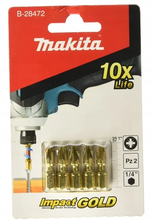 Makita B-28472 końcówka wkrętakowa udarowa PZ2-25 mm IG 5SZT