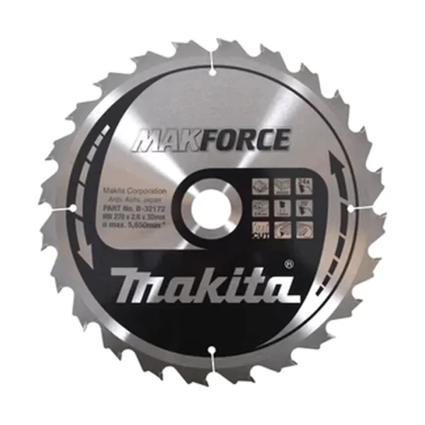 Makita B-32172 piła tarczowa 270×30×24z makforce drewno
